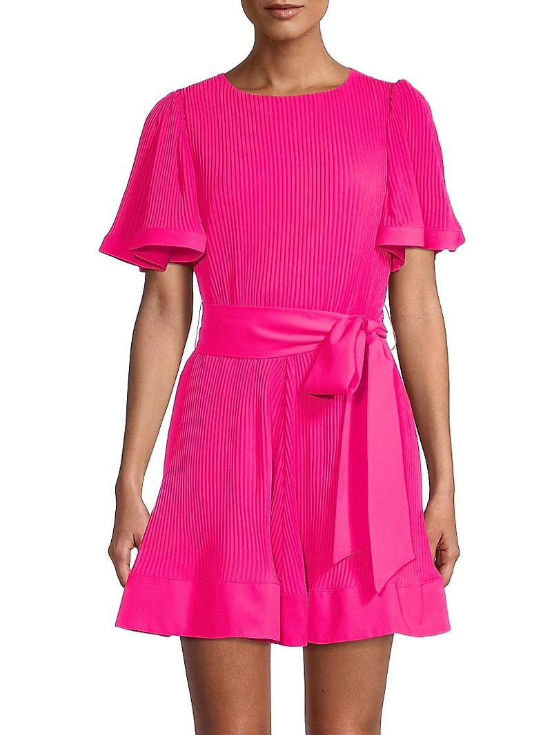 Lumi Pleated Minidress
