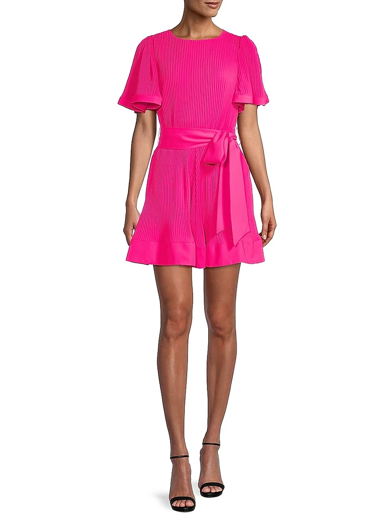 Lumi Pleated Minidress