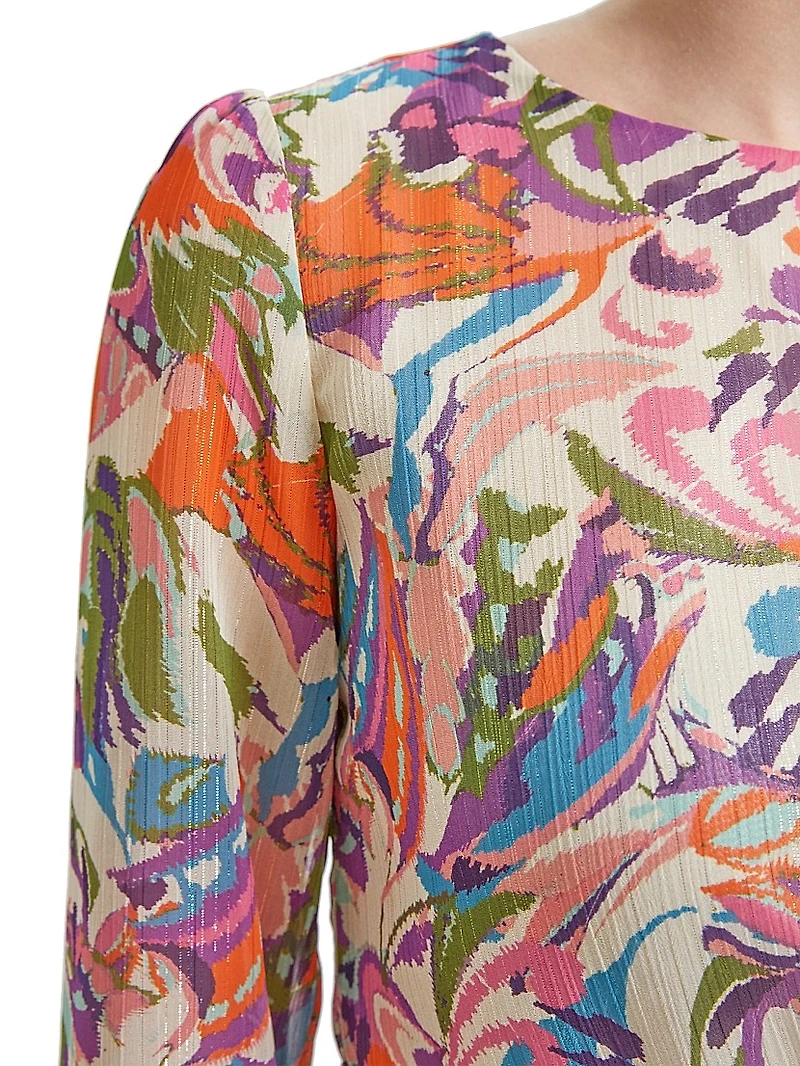 Darya Printed Belted Dress