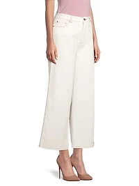Sally High-Rise Cropped Wide-Leg Jeans