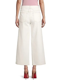 Sally High-Rise Cropped Wide-Leg Jeans