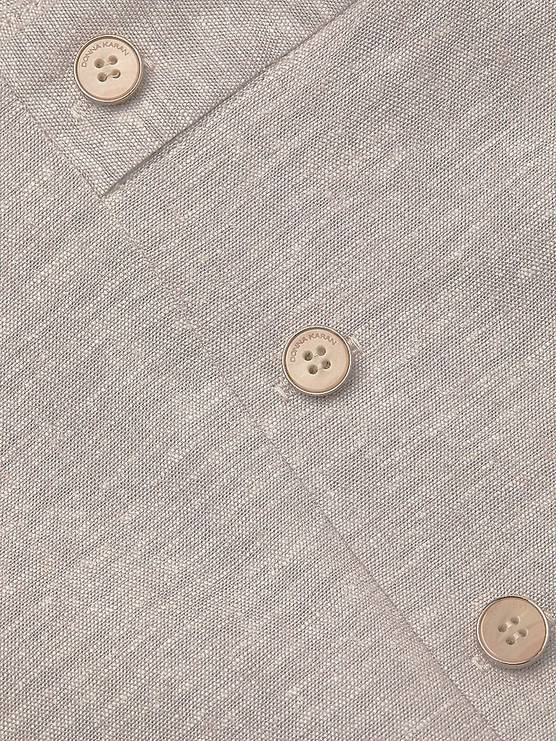 Straight-Leg Linen-Blend Sailor Pants