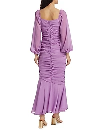 Rare Orchid Ruched Dress