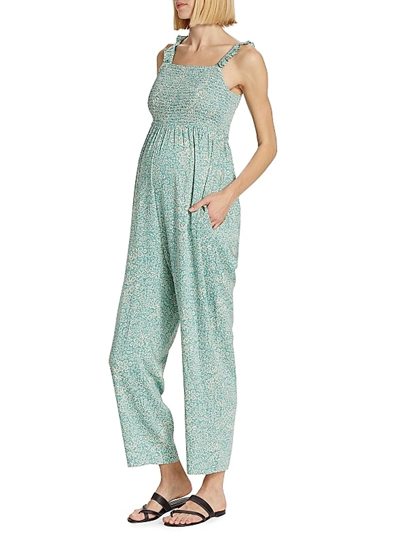 Marais Smocked Jumpsuit