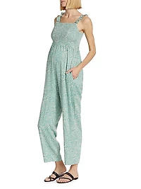 Marais Smocked Jumpsuit