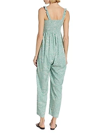 Marais Smocked Jumpsuit