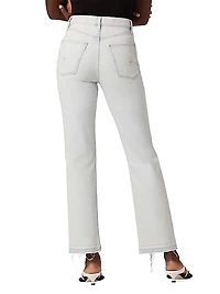 Jade Distressed Straight-Leg Jeans