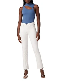 Mock Neck Cut-Out Tank Top