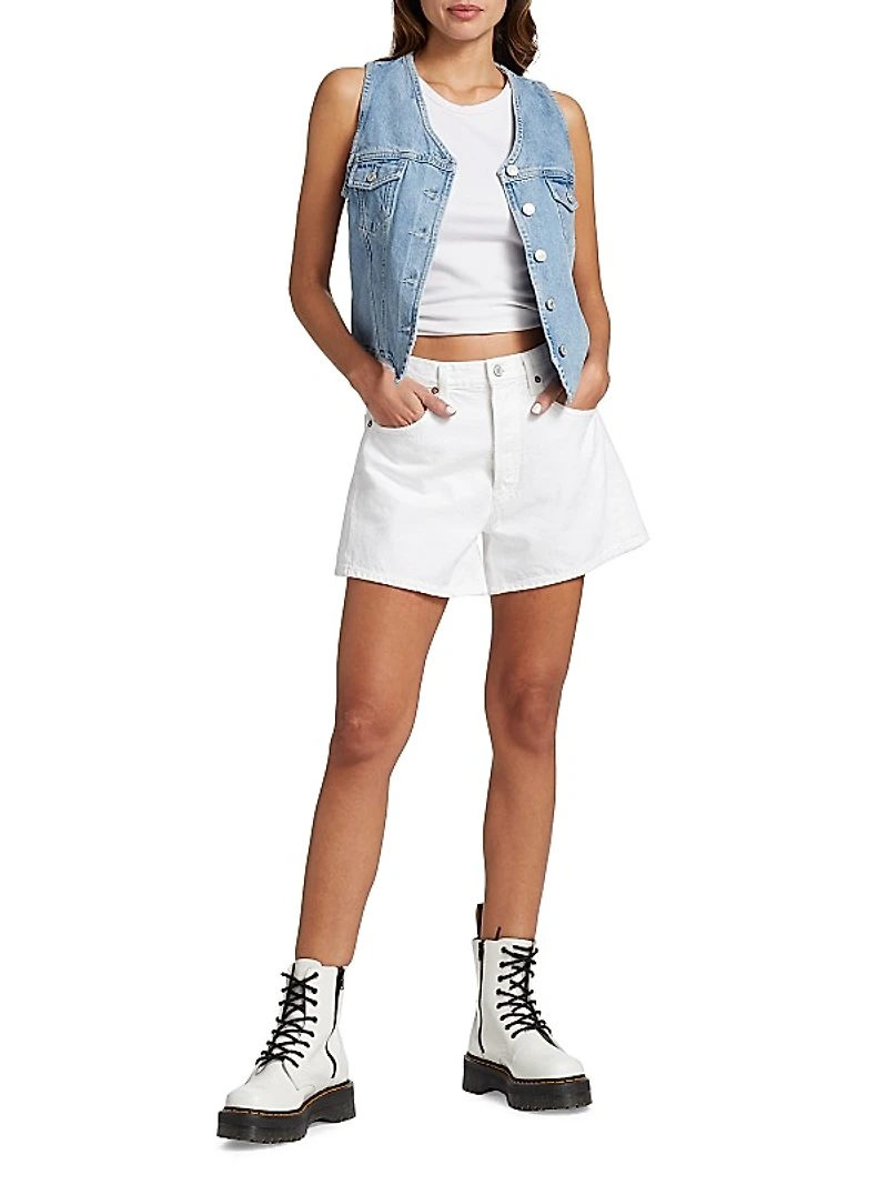 Parker Long Denim Shorts