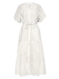 Mallory Cotton Eyelet Maxi Dress