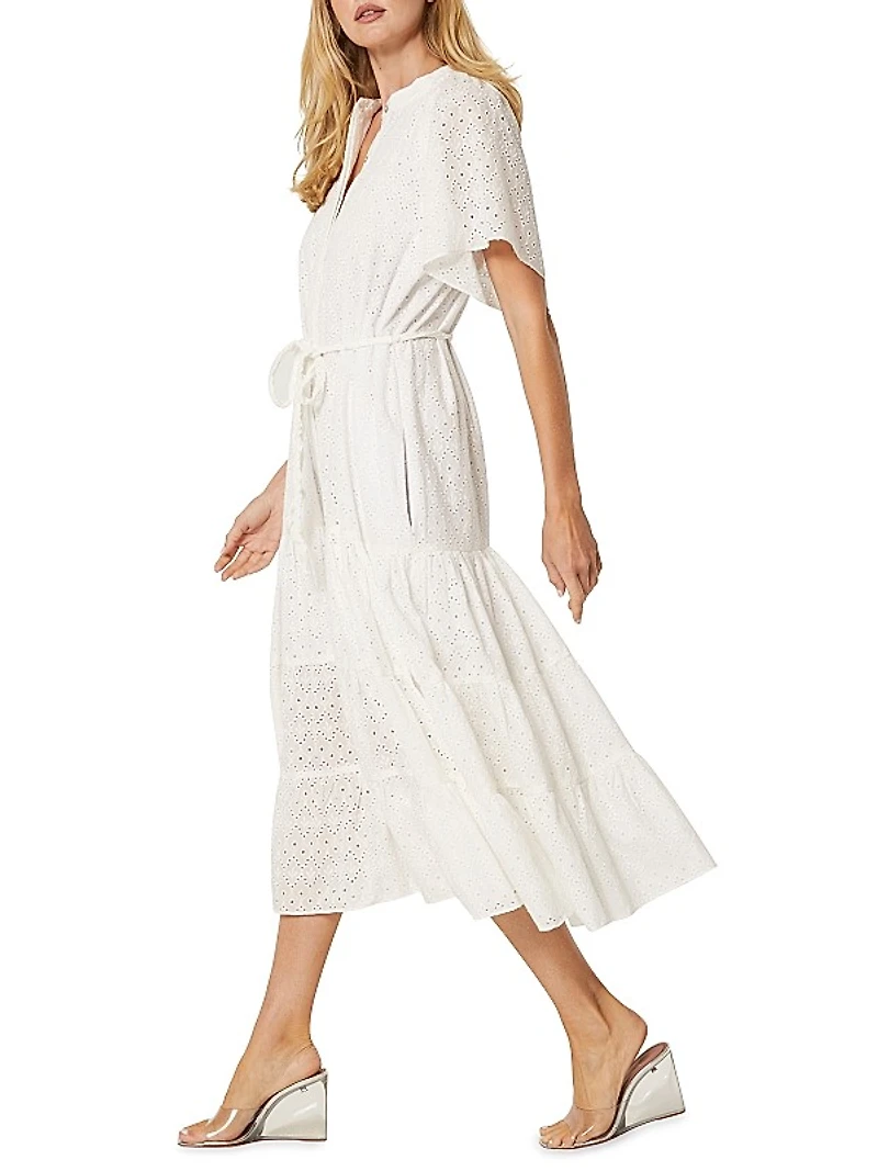 Mallory Cotton Eyelet Maxi Dress