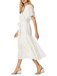 Mallory Cotton Eyelet Maxi Dress