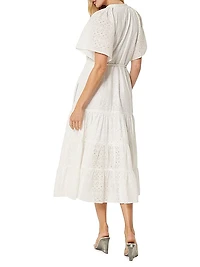 Mallory Cotton Eyelet Maxi Dress