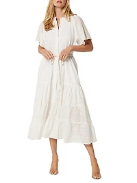 Mallory Cotton Eyelet Maxi Dress