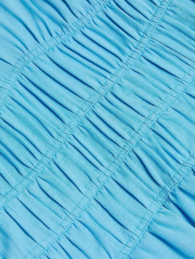Diem Gauze Bubble-Hem Minidress
