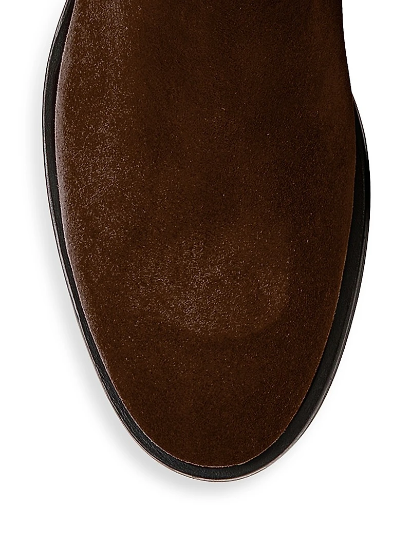 Suede Mid Calf Boots