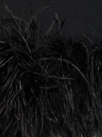 Bahira Feather-Trim Minidress