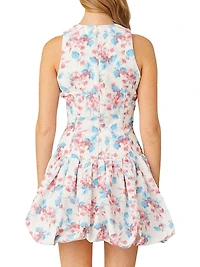 Raffaella Bubble-Hem Minidress