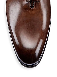 Polished Leather Wholecut Oxfords