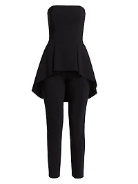 Tuaimizp Mixed-Media Jumpsuit