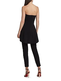 Tuaimizp Mixed-Media Jumpsuit