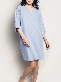 Striped Seersucker Caftan