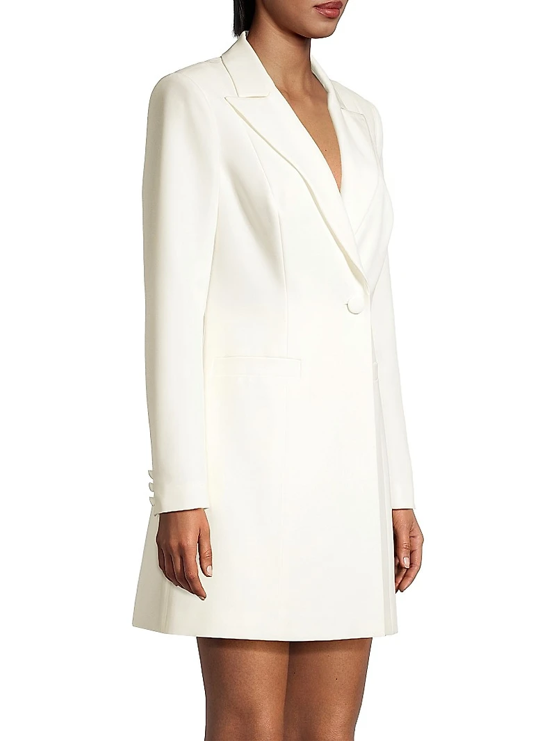 Tuxedo Crepe Minidress