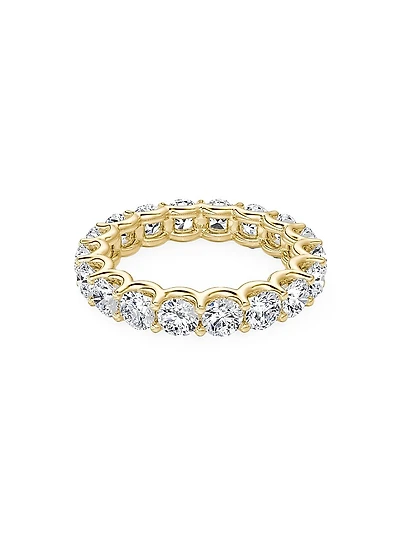 Eternity Bands 14K Yellow Gold & 2.00 TCW Lab-Grown Diamond Brilliant Round Band