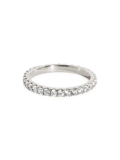 Eternity Bands 14K White Gold & 0.66 TCW Lab-Grown Diamond Infinity Band