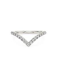 Eternity Bands 14K White Gold & 0.38 TCW Lab-Grown Diamond Signature V Band