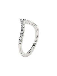 Eternity Bands 14K White Gold & 0.38 TCW Lab-Grown Diamond Signature V Band
