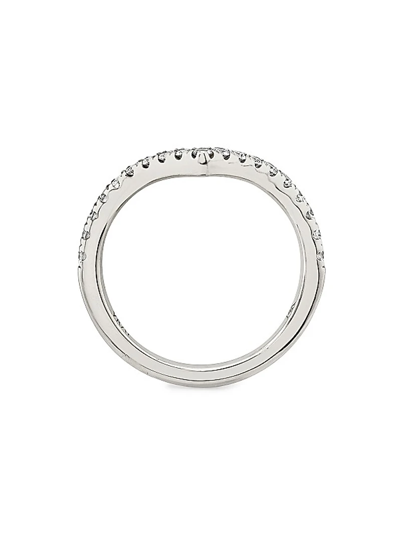 Eternity Bands 14K White Gold & 0.38 TCW Lab-Grown Diamond Signature V Band