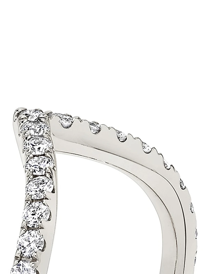 Eternity Bands 14K White Gold & 0.38 TCW Lab-Grown Diamond Signature V Band