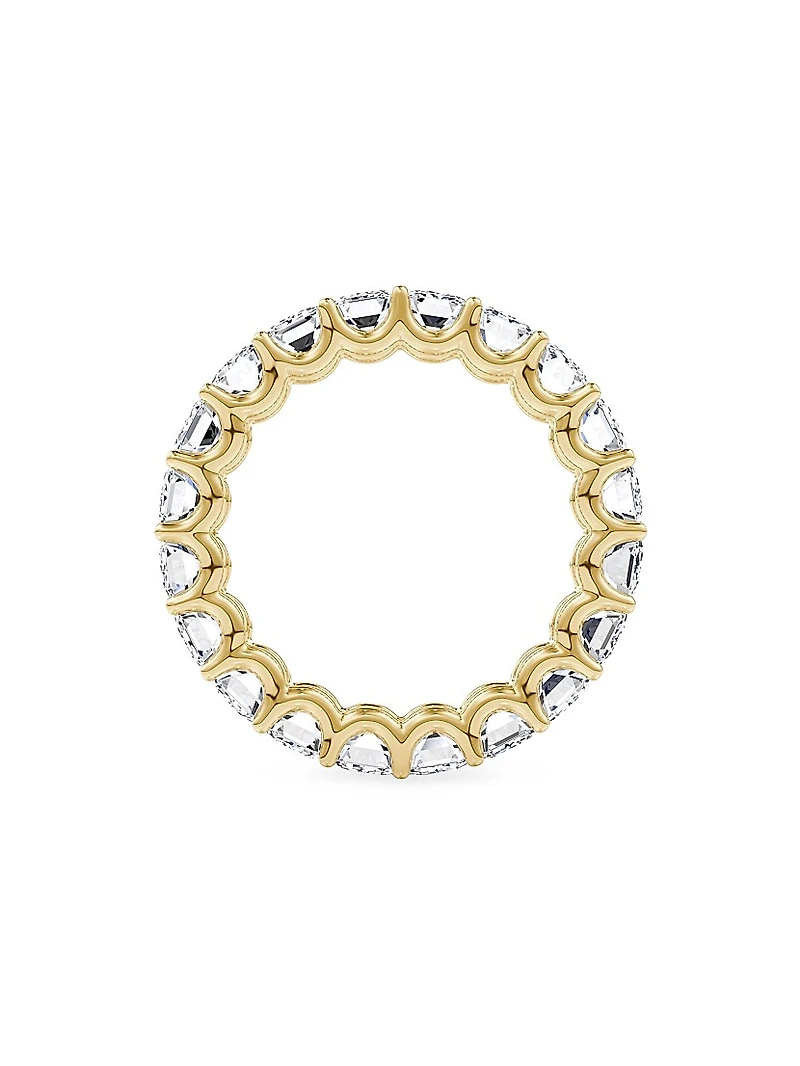 Eternity Bands 14K Gold & 5.00 TCW Lab-Grown Diamond Emerald Band