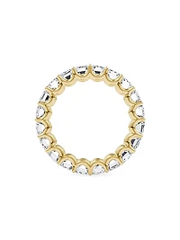 Eternity Bands 14K Gold & 5.00 TCW Lab-Grown Diamond Emerald Band
