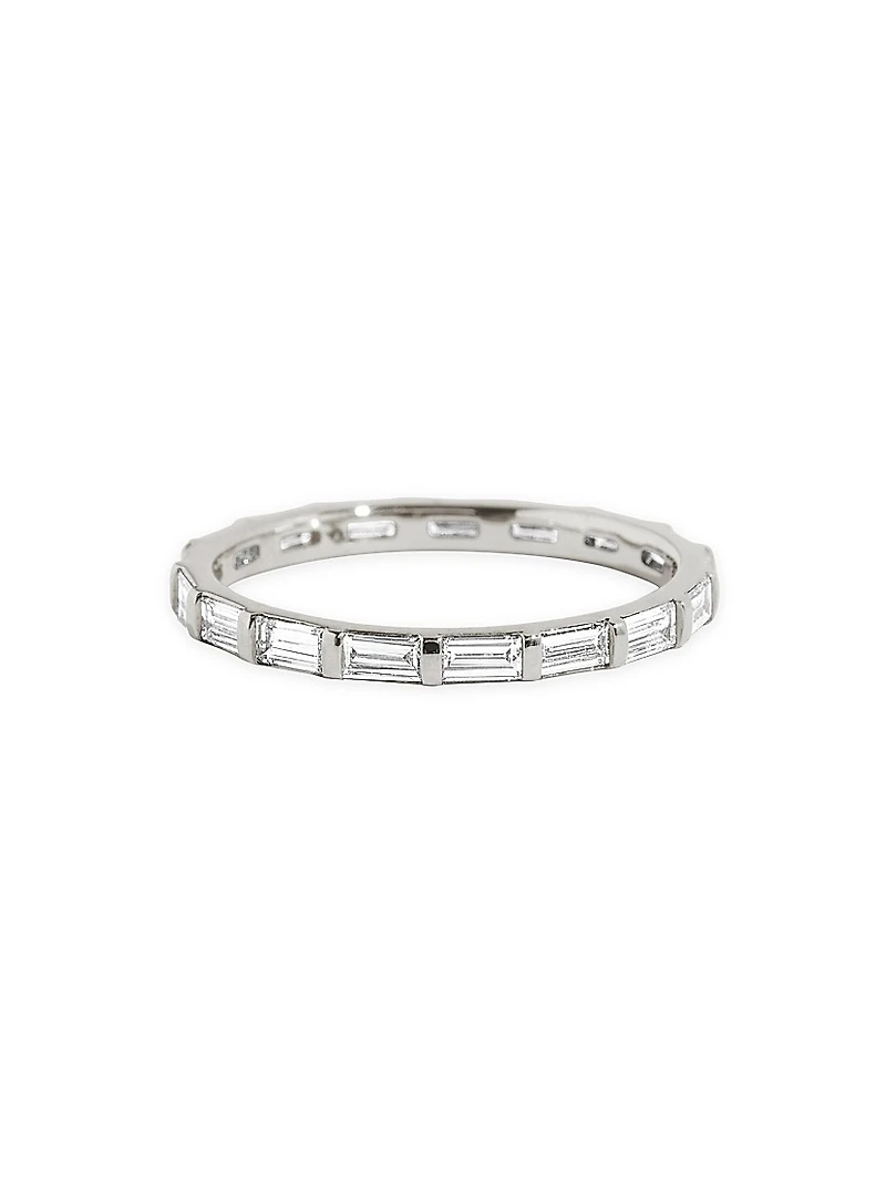 Eternity Bands 14K Gold & 0.78 TCW Lab-Grown Diamond Baguette Bar Band
