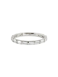 Eternity Bands 14K Gold & 0.78 TCW Lab-Grown Diamond Baguette Bar Band