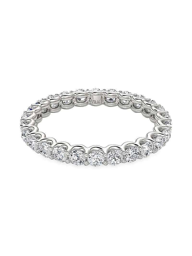 Eternity Bands 14K White Gold & 1.00 TCW Lab-Grown Diamond Brilliant Round Band