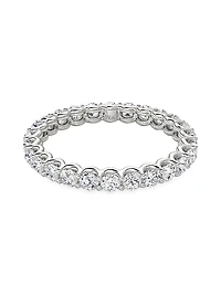 Eternity Bands 14K White Gold & 1.00 TCW Lab-Grown Diamond Brilliant Round Band