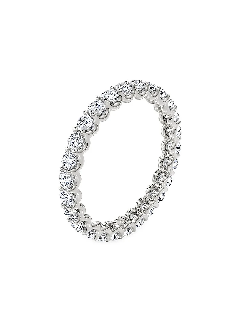 Eternity Bands 14K White Gold & 1.00 TCW Lab-Grown Diamond Brilliant Round Band