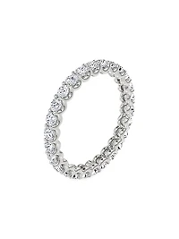 Eternity Bands 14K White Gold & 1.00 TCW Lab-Grown Diamond Brilliant Round Band