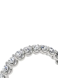 Eternity Bands 14K White Gold & 1.00 TCW Lab-Grown Diamond Brilliant Round Band