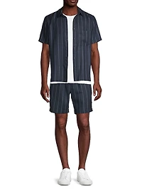 Windsor Stripe Hemp Shorts