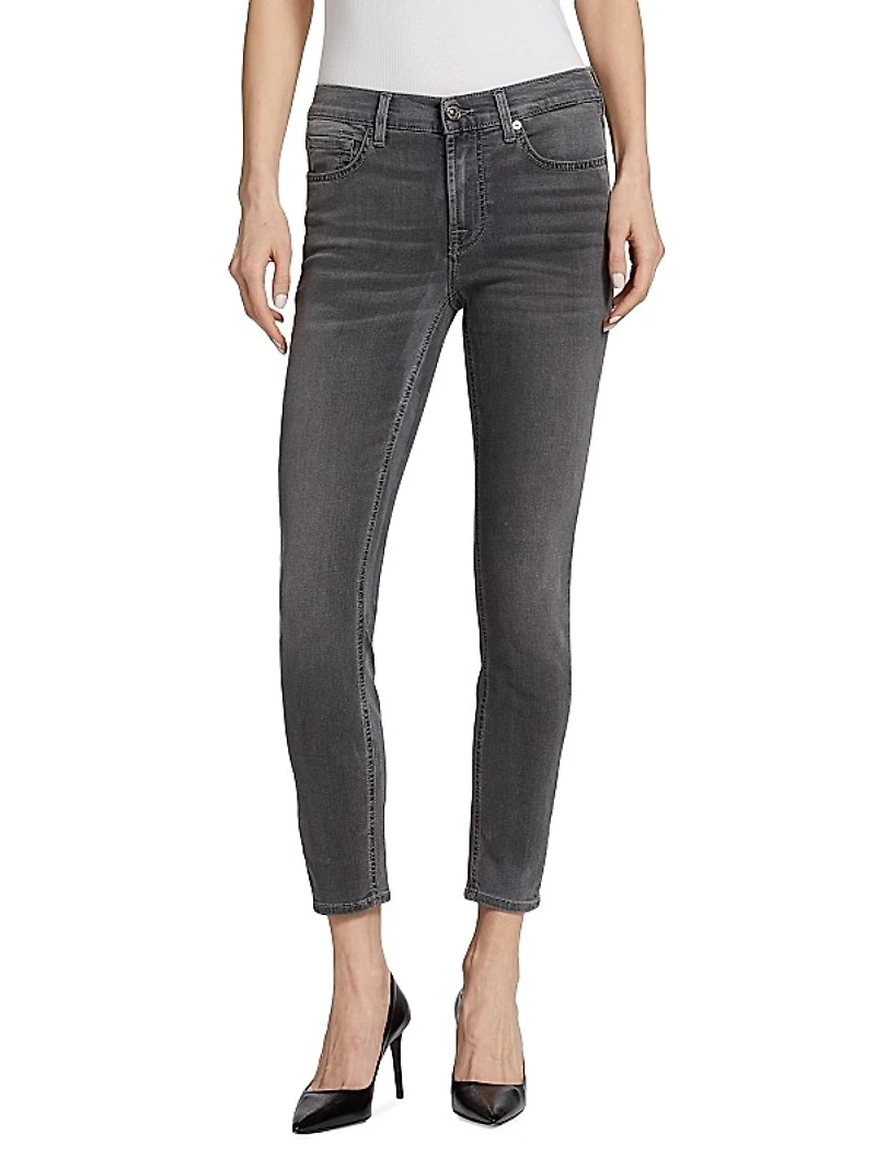Mid-Rise Ankle Skinny Jeans