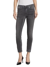 Mid-Rise Ankle Skinny Jeans