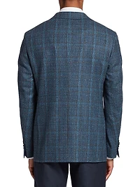 COLLECTION Plaid Single-Breasted Blazer
