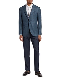 COLLECTION Plaid Single-Breasted Blazer