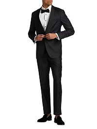 COLLECTION Jacquard Wool One-Button Blazer