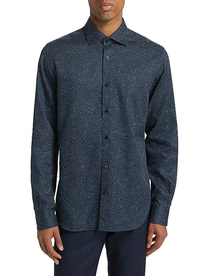 COLLECTION Triangle Button-Front Shirt