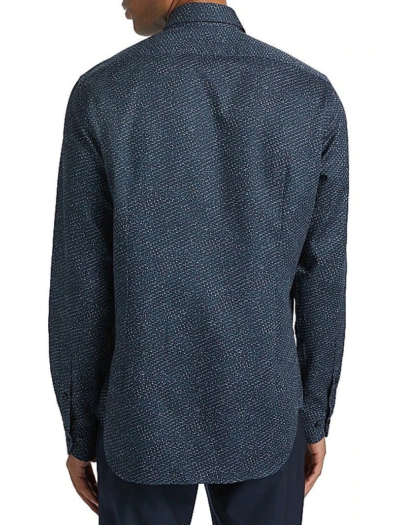 COLLECTION Triangle Button-Front Shirt